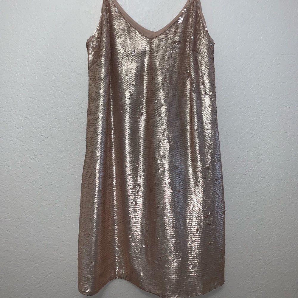 ASOS Gold/Rose Gold Sequin Dress